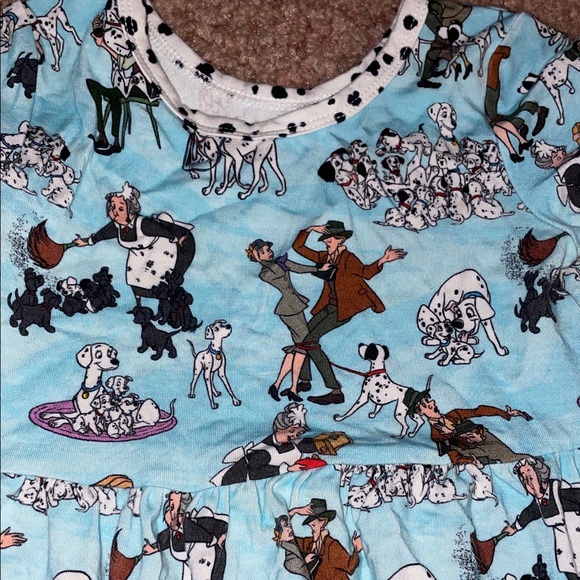 Showstoppers Blue 101 Dalmations Print Dress - Picture 3 of 4